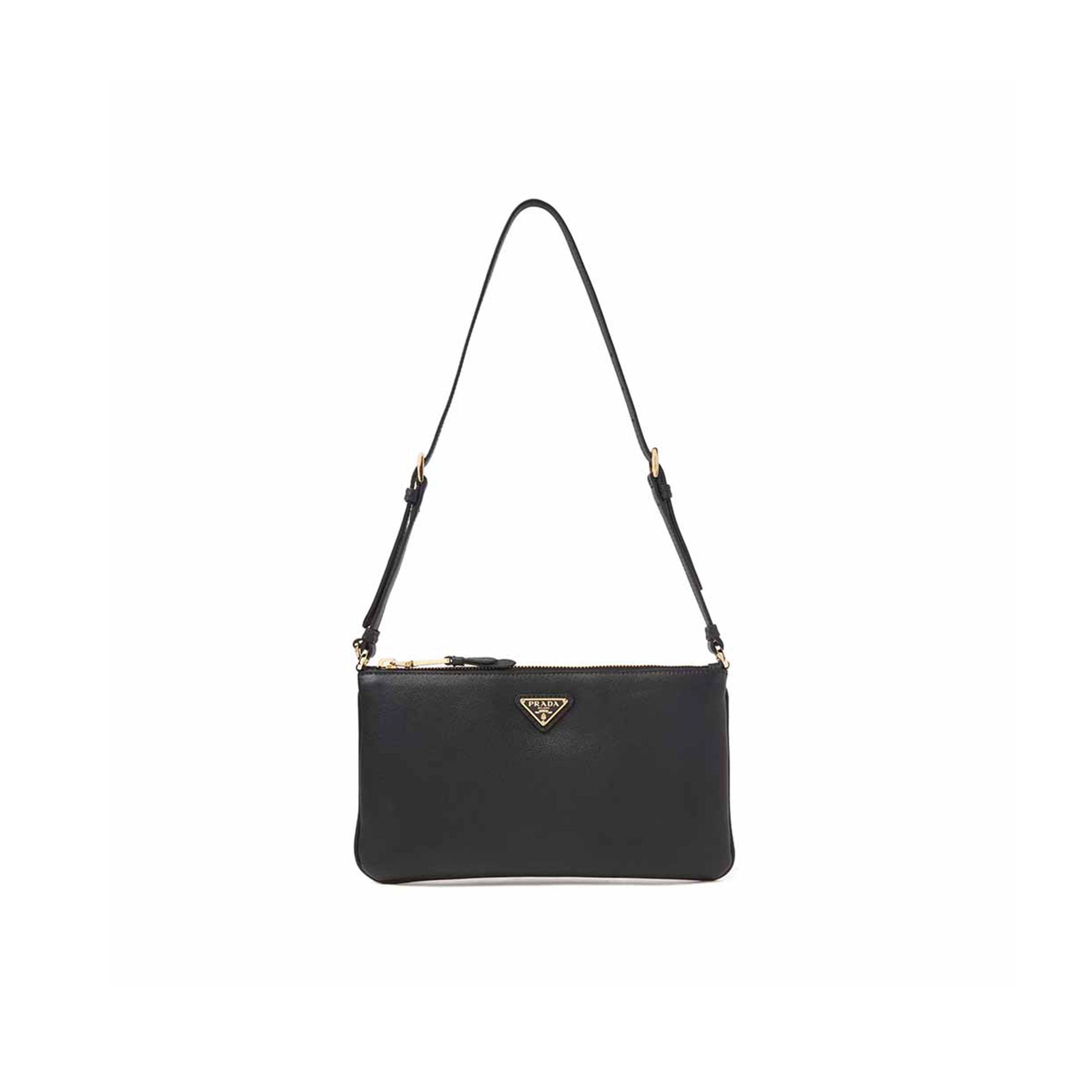 PRADA SMALL ENVELOPE SHOULDER BAG IN GRAINED LEATHER 1NE545 (24*14cm) 